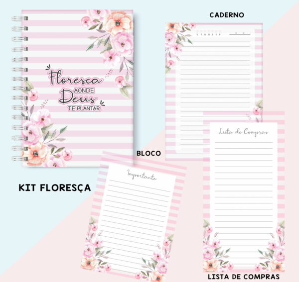 Kit Floresça Rosa