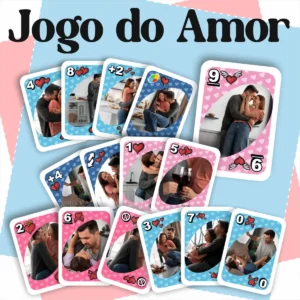Kit Jogo do Amor UNO - Edição Dia dos Namorados