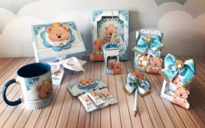 Kit Lembrancinhas Maternidade Ursinho Azul