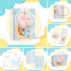 Kit Maternidade Ursinha Aquarela
