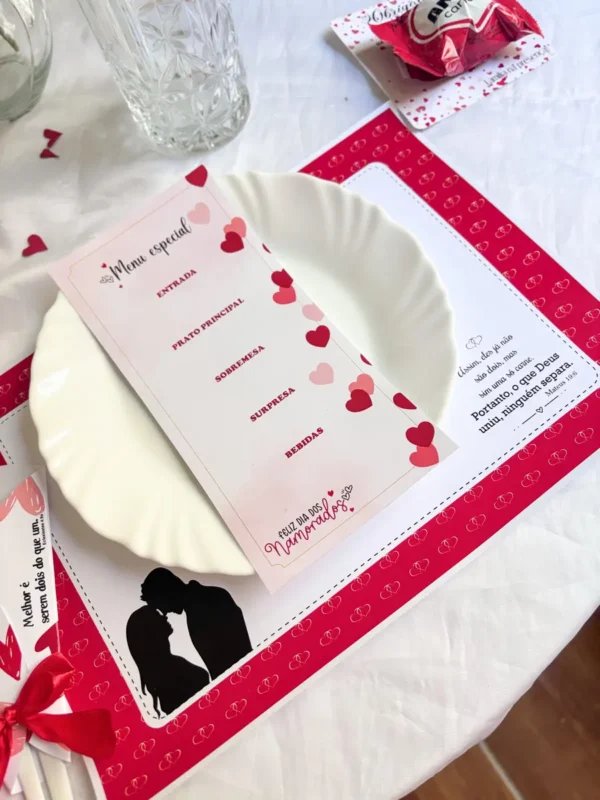 Kit Mesa Posta Digital Dia dos Namorados Elegante