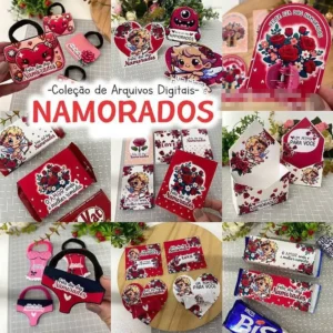 Kit Mimos Dia dos Namorados - Arquivos de Corte em PDF