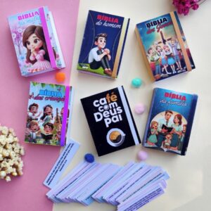 Kit Mini Bíblia Religioso Versículos - pdf e Png