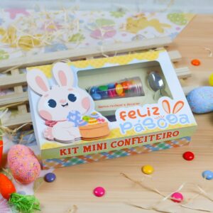 Kit Mini Confeiteiros Páscoa Coelhinhos
