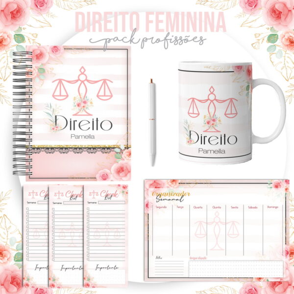 Kit para Encadernação Direito Feminino