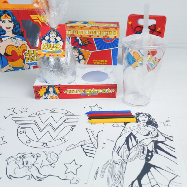 Kit Páscoa Mulher Maravilha