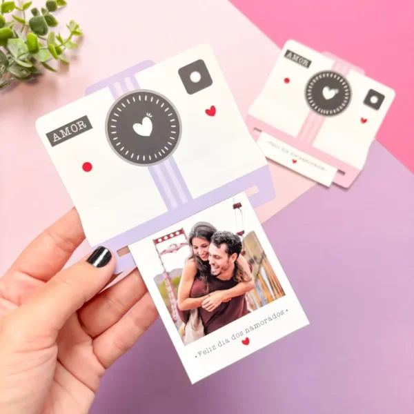 Kit Polaroid Digital Dia dos Namorados - Crie Memórias Únicas - Imagem 2