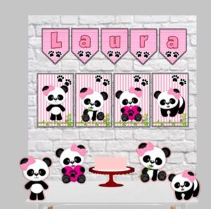 Kit Só um Bolinho Panda Rosa