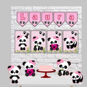 Kit Só um Bolinho Panda Rosa