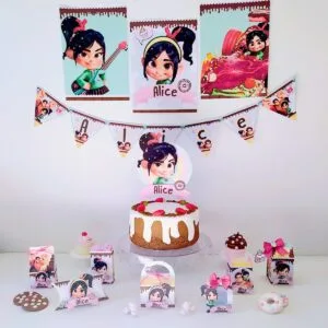 Kit Só um bolinho Princesa Vanellope 27 Kit Só um bolinho Princesa Vanellope