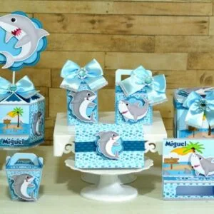 Kit Só um bolinho Tubarão 17 Kit Só um bolinho Tubarão