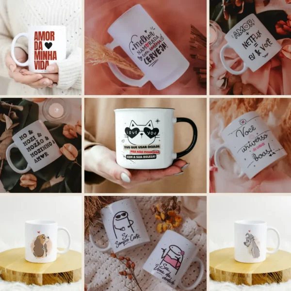 Kit Sublimação Caneca Dia dos Namorados - 52 Artes
