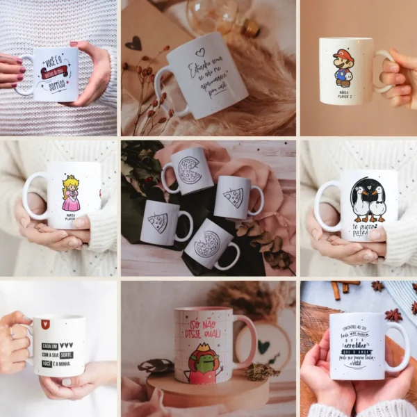 Kit Sublimação Caneca Dia dos Namorados - 52 Artes