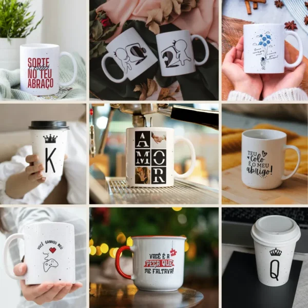 Kit Sublimação Caneca Dia dos Namorados - 52 Artes