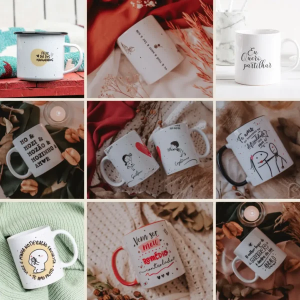 Kit Sublimação Caneca Dia dos Namorados - 52 Artes