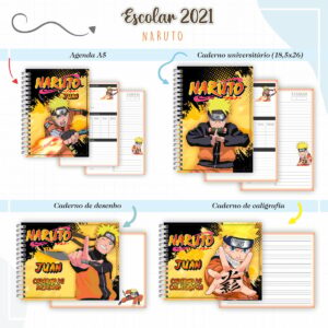 KIT VOLTA AS AULAS NARUTO