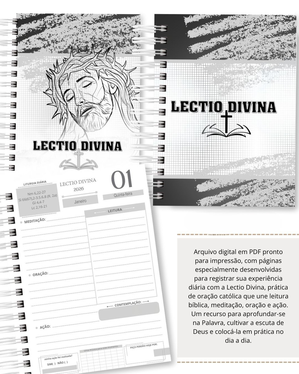 Lectio Divina 2026 - Feminina e Masculina para Imprimir 3 Lectio Divina 2026 - Feminina e Masculina para Imprimir