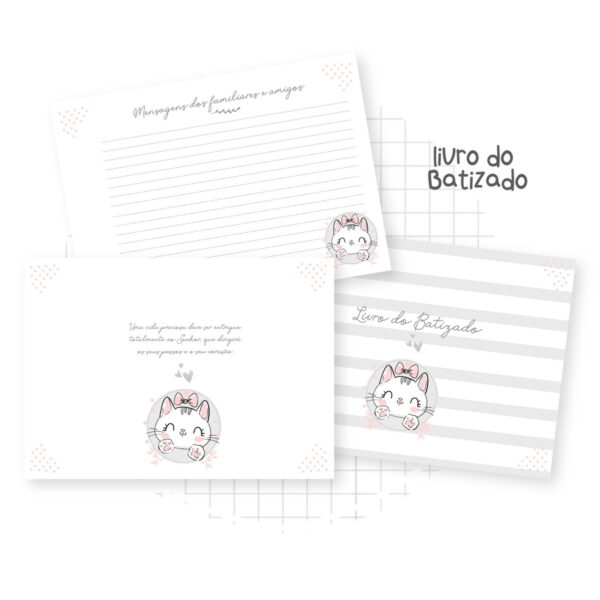 Livro Batizado Gatinha
