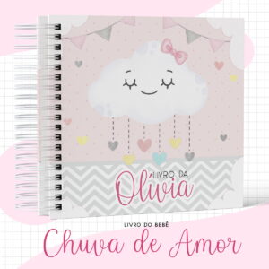 Livro bebê Chuva de Amor Menina - Arquivo Digital 7 Livro bebê Chuva de Amor Menina - Arquivo Digital