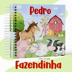 Livro bebê Fazendinha Menino 24 Livro bebê Fazendinha Menino