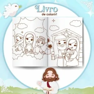 Livro Colorir Religioso Infantil 13 Livro Colorir Religioso Infantil