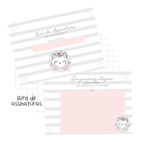Livro de Assinaturas Gatinha