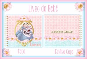 Livro do bebê Alice no Pais das Maravilhas
