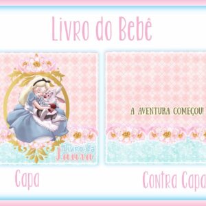 Livro do bebê Alice no Pais das Maravilhas