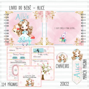 Livro do Bebê Alice Rosa - Arquivo Digital