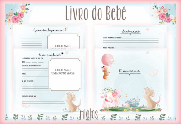Livro do bebê Animais Baloeiros