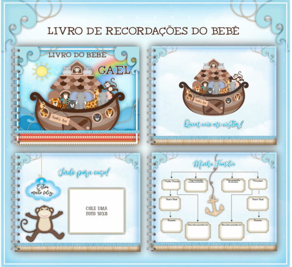 Livro do Bebê Arca de Noé