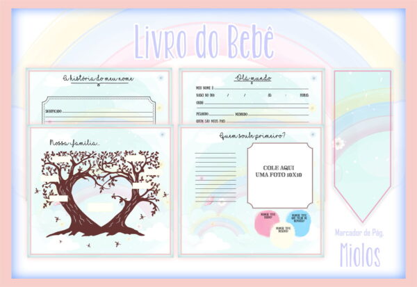 Livro do Bebê Arco Iris Menina I