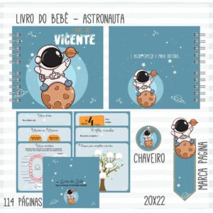 Livro do Bebê Astronauta Menino 1