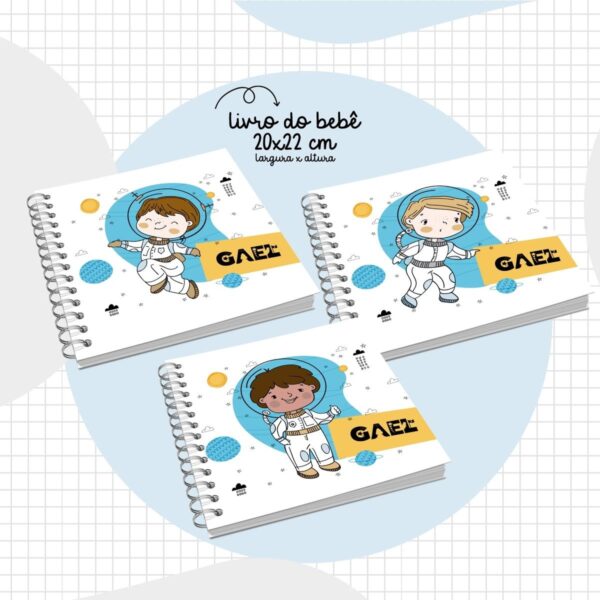 Livro do Bebê Astronauta Menino