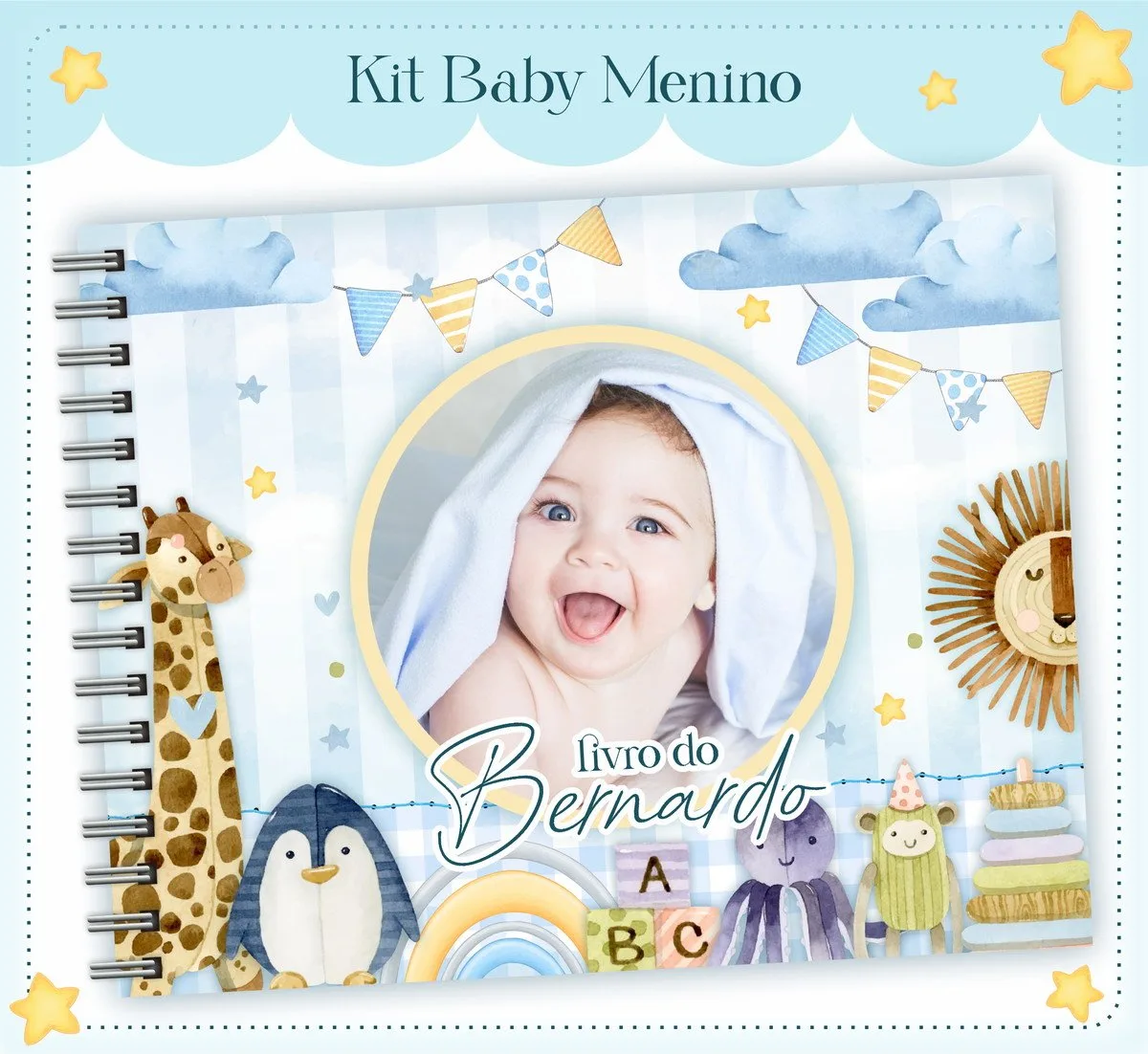 Livro do Bebê Baby Foto Menino 1 Livro do Bebê Baby Foto Menino