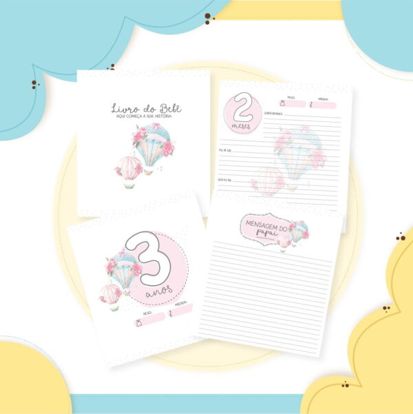 Livro do Bebê Balão de Ar Menina