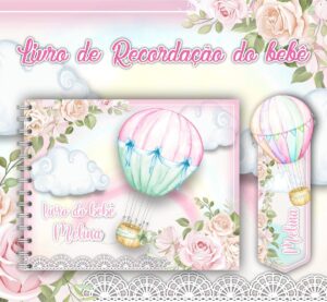 Livro do Bebê Balão Rosa