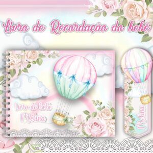 Livro do Bebê Balão Rosa