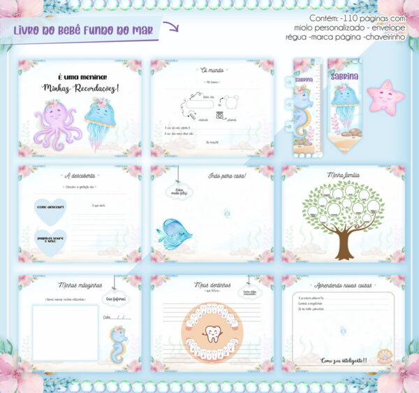 Livro Do Bebê Bichinhos No Mar