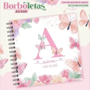 Livro do Bebê Borboleta 18x18 22 Livro do Bebê Borboleta 18x18