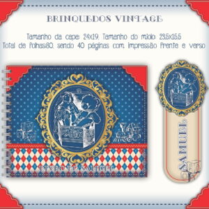 Livro do Bebê Brinquedos Vintage - Arquivo Digital