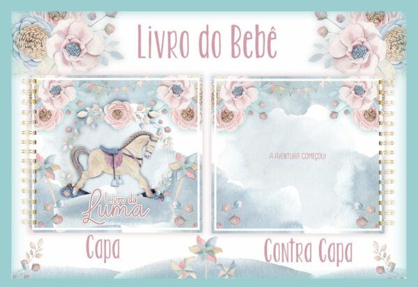 Livro do Bebê Carrossel Vintage