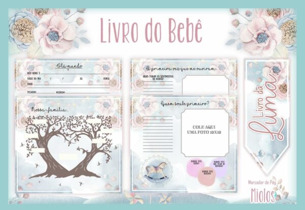 Livro do Bebê Carrossel Vintage