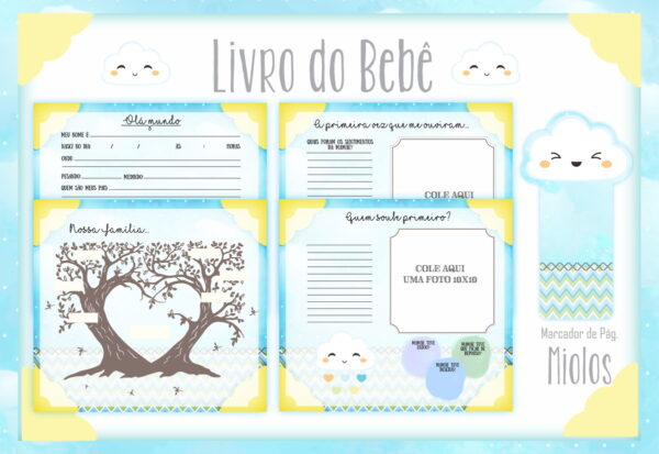 Livro do Bebê Chuva de Amor Menino