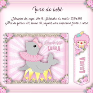 Livro do Bebê Circo Menina - Arquivo Digital 4 Livro do Bebê Circo Menina - Arquivo Digital