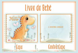 Livro do Bebê Dino Laranja