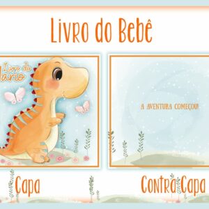 Livro do Bebê Dino Laranja