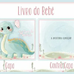 Livro do Bebê Dino Menina I 4 Livro do Bebê Dino Menina I
