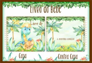 Livro do Bebê Dinossauro Aquarela