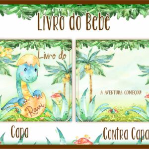 Livro do Bebê Dinossauro Aquarela